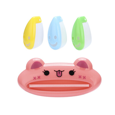

〖Follure〗Cartoon Animal Toothpaste Squeezer Smiley Face Toothbrush Holder