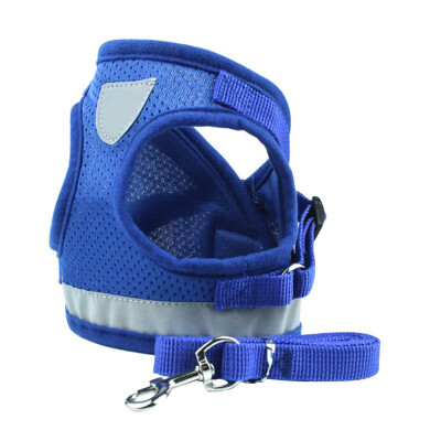 

Reflective Safety Pet Dog Harness&Leash Dogs Cat Harnesses Vest Puppy Chest Strap Pug Chihuahua Bulldog Set for Small Medium