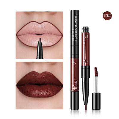 

Pudaier Matte Lipstick Nude Lipgloss Makeup Tint Waterproof Tattoo Paint Pigment Wine Red Velvet Lip Stick Makeup Cosmetic