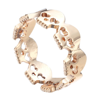 

Skull Ring Gold&Personalized Ring Stylish Ring Skull Personality Finger 2018 Handmade Finger Ring Women Men