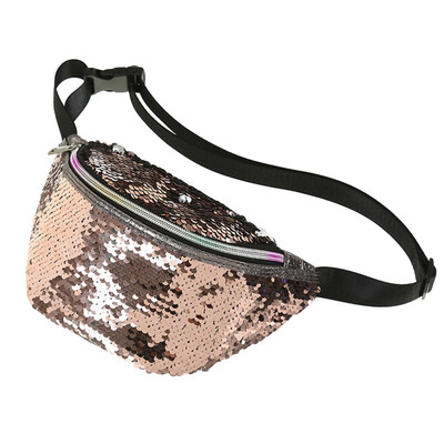 

Fashion Mermaid Sequins Women\s Casual Single Shoulder Waist Bag Bum Pouch