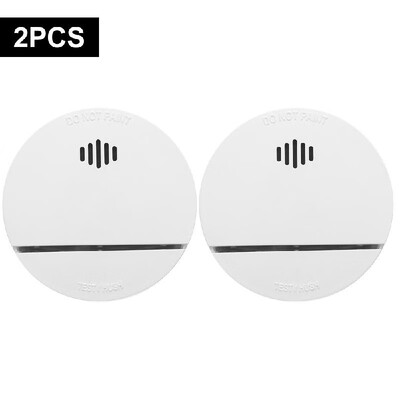 

Wireless Smoke Detector Photoelectric Fire Alarm Battery-Powered Light Sound Warning Fire Safety for Home Hotel School