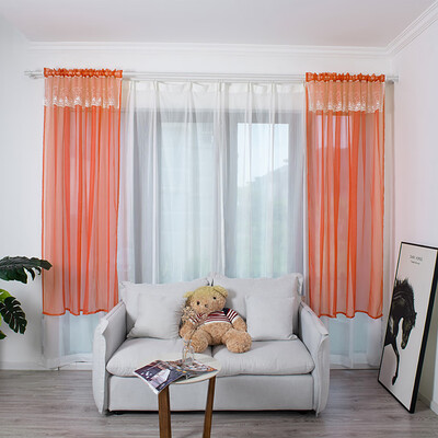 

Toponeto Leaves Sheer Curtain Tulle Window Treatment Voile Drape Valance 1 Panel Fabric