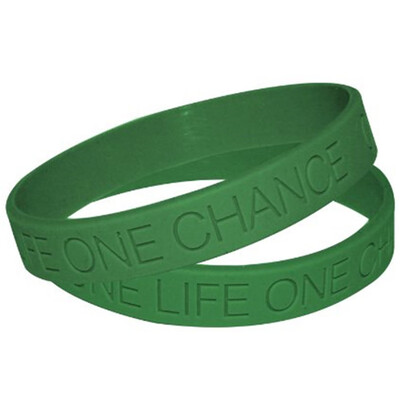 

One Life One Chance Letter Silicone Bracelets Bangles For Unisex Women Men Sports Wristbands