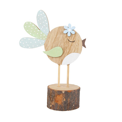 

Toponeto Plain Natural Decoration Cute Wooden Animal Home Easter Ornaments Hollow Small A