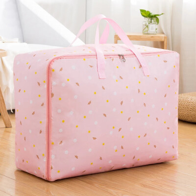 

Many beautiful recall thick storage bag Oxford cloth quilt bag large clothing finishing packing bag waterproof travel storage bag foundation flower 582238