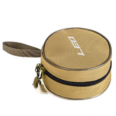

Canvas Fishing Reel Bag Cover Case for Spinning Baitcasting Ice Fishing Reel Lures Swivels Accessories