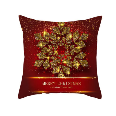 

18 x 18 Inch Merry Christmas Xmas Designed Throw Pillow Case Cover Cushion Decor