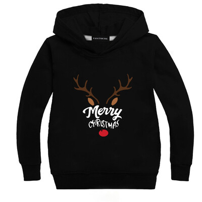 

Yeleo Trosetry Kids Merry Christmas Santa Claus Hoodie Xmas Tree Pullover Sweater
