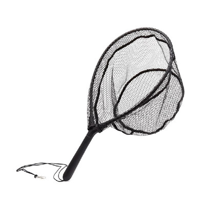

Fly Fishing Brail Landing Net Nylon Fishing Net with ABS Handle Aluminum Alloy Frame