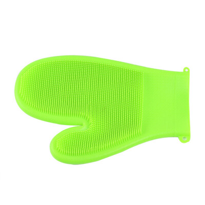 

Gobestart Magic Reusable Silicone Gloves Cleaning Brush Scrubber Gloves Heat Resistant