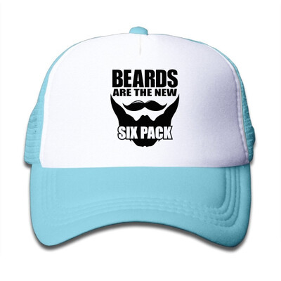 

Beards Are The New Six Pack Trucker Hat Adjustable Back Mesh Cap For Toddler