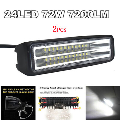 

2pcs 48W SUV Work Light Bulb Spot Beam Bar LED Car Off Road Driving Fog Lamp Set