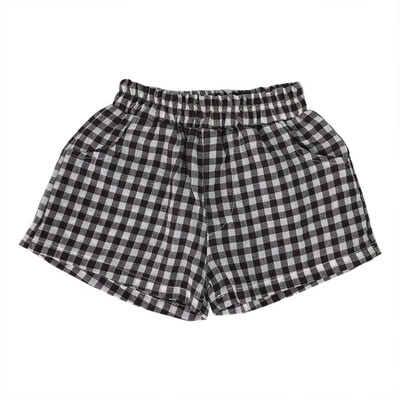 

Summer Baby Girl Plaid Print Shorts Pants with Pocket Toddler Casual Bottoms Clothing warm baby cotton pants clothing