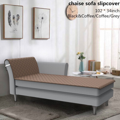 

102 34inch Chaise Sofa Slipcover Non-slip Particles Waterproof&Dustproof Adjustable Easy To Care