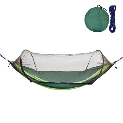 

Outdoor Camping Hammock with Mesh Mosquito Bug Net Hanging Swing Sleeping Bed Tree Tent