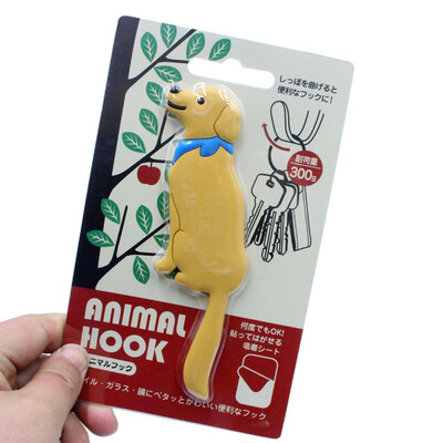 

Lovely Multifunctional Cartoon Animal Hanging Clasp Creative no trace Hanging Hooks For Home Kitchen Bathroom Refrigerator