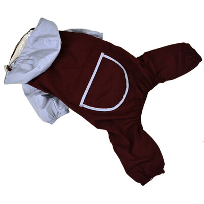 

Winter Autumu Pet Dog Raincoats Waterproof Dog Raincoat Set with hood Back Pocket High Quality For Small Medium Large Dogs