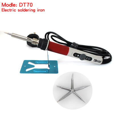 

High quality 220V 70W soldering iron CXG DT70 temperature Adjustable Internal heating Replace hakko Soldering Station5pcs Tips