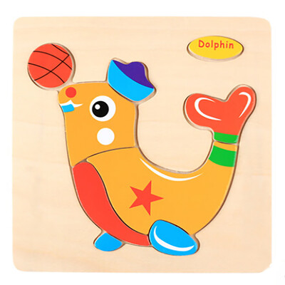 

Gotoamei Wooden Puzzle Educational Developmental Baby Kids Training Toy