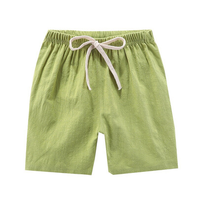 

Summer Children Trousers Solid Short Pants Kids Knee Length Casual Baby Boys Cotton Shorts