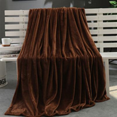 

Gobestart Super Soft Warm Solid Warm Micro Plush Fleece Blanket Throw Rug Sofa Bedding