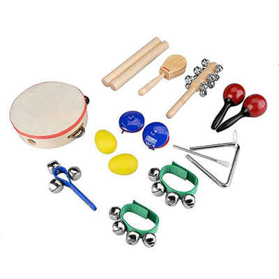 

Musical Instruments Set Toddler Wooden Safe Toy Percussion Set for Kids Child Birthday Gifts
