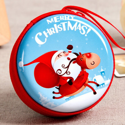 

Cute Christmas Mini Bag Cartoon Coin Purse kids Girls Wallet Earphone Box Bags Wome Wedding Gift Christmas Gift
