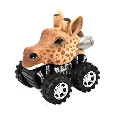 

Siaonvr Mini Vehicle Animal Pull Back Cars with Big Tire Wheel Creative Gifts for Kids