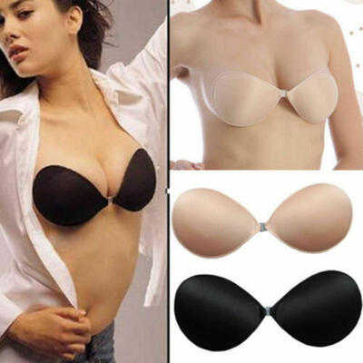 

1Pair Women Silicone Self Adhesive Push Up Bra Crop Top Invisible Lift Bra Tape