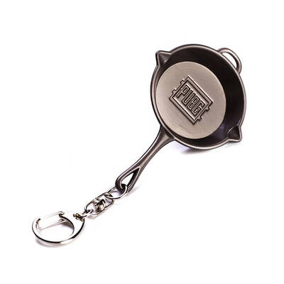 

Pot Pan Model Keychain Survival Battlegrounds Gaming Pendant Metal Keyrings Keyfob Key Holder Handbag Decor
