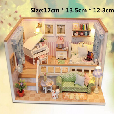 

Creative DIY home Doll House For LOL Doll Wooden Furniture Building Blocks Toys For Kids Birthday Gifts