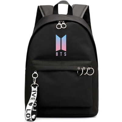 

Kpop BTS Backpack Bangtan Boys School Bookbag Travel Shoulder Bag with USB Port