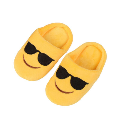 

Winter Children Girls Boys Fashion Expression Package Cotton Slippers love Smiling Face Section Cool Style Flip Flop