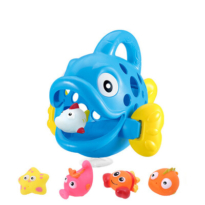 

Tailored Eating Fish Baby Bath Toy Bathroom Bathtub Funny Shower Spraying Water Toys