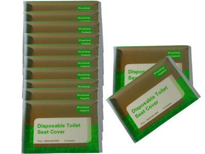 

Toilet Seat Covers Disposable Travel portable Travel Sanitary Eco-Friendly Bio-Degradable Paper