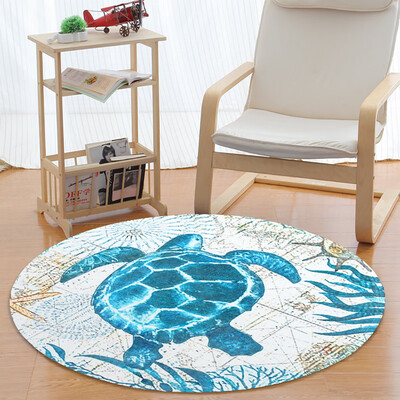 

Gobestart Sea Style Non Slip Toilet Polyester Cover Mat Set Bathroom Shower Mat