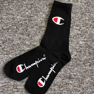 

Fashion Unisex Casual Cotton Socks Champion White Black Deodorization Socks