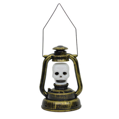 

Halloween Portable Desktop Retro Kerosene Lamp Retro Screaming Flash Bone Witch Light Pumpkin Lights Glittering Ghosting Glowing