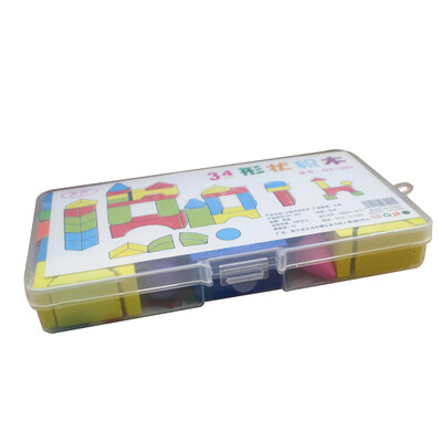 

34PCSSet Colorful Infant Wood Blocks Toys Geometric Shape Stacking Building Blocks Toddlers Kindergarten Toy