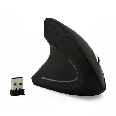 

Wireless Vertical Mouse Left Hand Ergonomic USB Optical PC Gaming