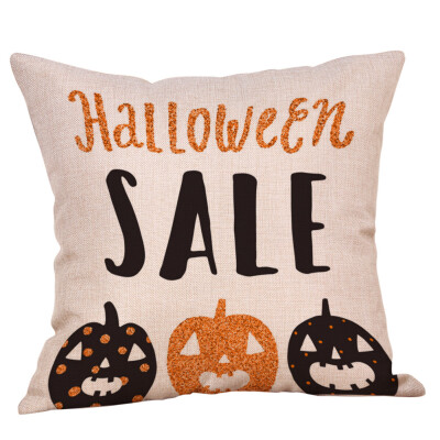 

〖Follure〗Halloween Pillow Cases Linen Sofa Pumpkin Ghosts Cushion Cover Home Decor