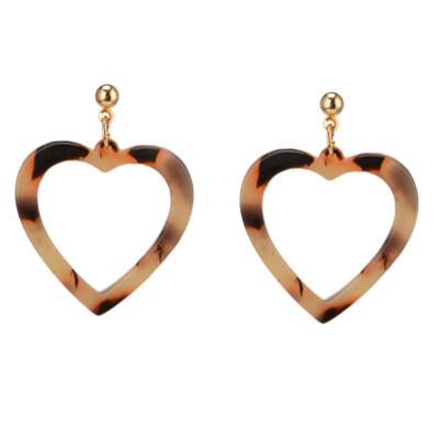 

Fashion Design Hearts Love Acrylic Dangle Women Earring Jewelry Accessories