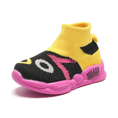 

Baby Boys Girls Shoes Breathable Anti-Slip Cartoon Print Shoes Soft Soled First Walkers