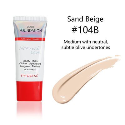 

New Arrival Foundation Mineral Touch Oil Control Skin-Friendly Liquid Foundation Makeup Full Coverage 24 Hour Long Lasting Cream