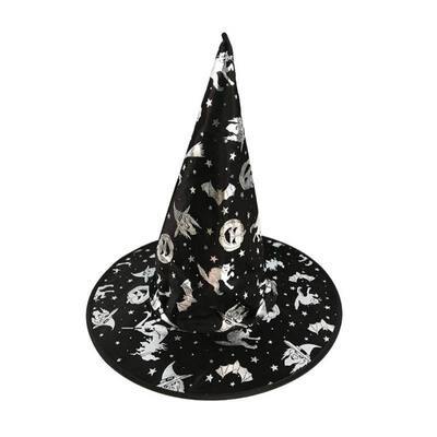 

Halloween Home Party Adult Womens Black Witch Hat For Costume Halloween Party Accessory Hat Props