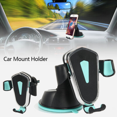 

Gravity Car Air Vent Windshield Dash Smartphone Mount Car Phone Holder 2-in-1