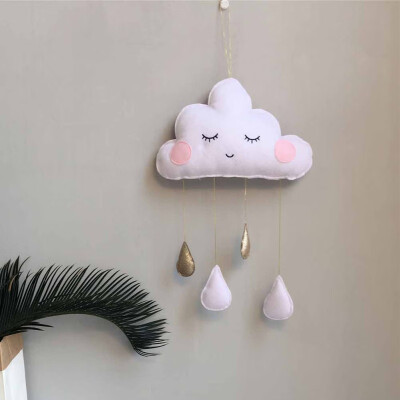 

Smiles Cloud Raindrops Garland Baby Room Wall Decorations Tents Decor Photography Props Christmas Gifts