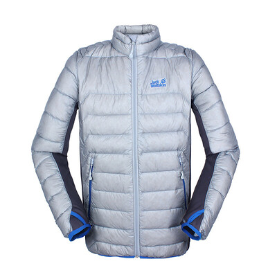 

Wolf claw Jackwolfskin mens winter short paragraph 750 Peng down jacket outdoor warm cotton jacket sports casual top 5005161 gray 6720