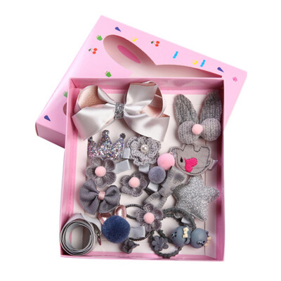 

12pcslot Newly Design Cute Bow Hair Clips Baby Girls Hair Accessories Kid Headdress Kids Hair Rope Headwear